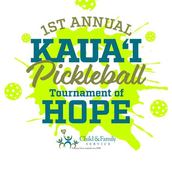 1st Annual Kaua'i Pickleball Tournament of HOPE - logo